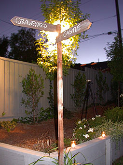 Signpost at Dusk