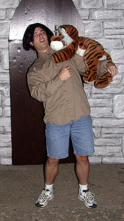 Emo Philips with Attacking Tiger (Jeff J.)