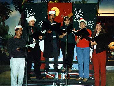 Caroling at Arden Fair Mall 1997