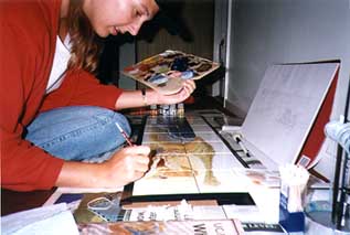 Painting the Tile Mural