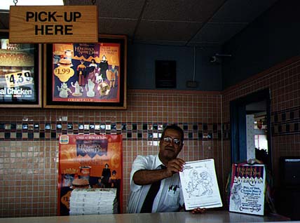 Display at Burger King