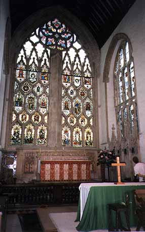 Stained Glass in Dorchester Abbey