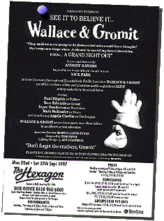Wallace & Gromit Flyer - Back
