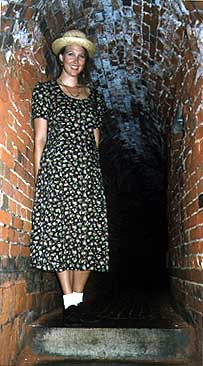 Britta in the Tunnels under Southsea Castle