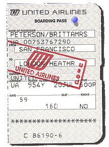 My boarding pass