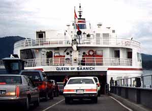 Boarding the Queen of Saanich