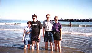 Beth, Scott, Marcus and Britta in Santa Cruz