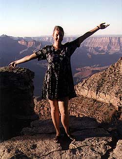 Britta at the Grand Canyon