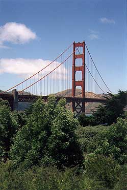 the Golden Gate Bridge