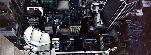 looking down from the Empire State building