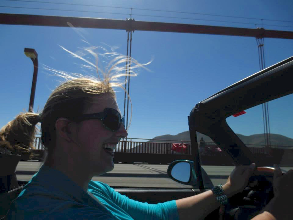 Teal Briata and the Golden Gate Bridge - June 2013