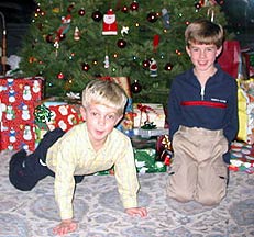 Josh and Alex Xmas 2002